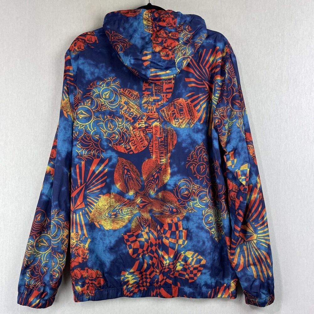 Volcom Forwarder Jacket Medium Blue All Over Prin… - image 5